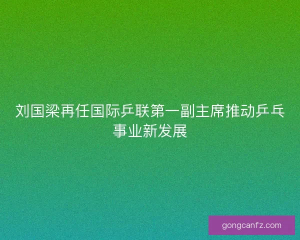 刘国梁再任国际乒联第一副主席推动乒乓事业新发展